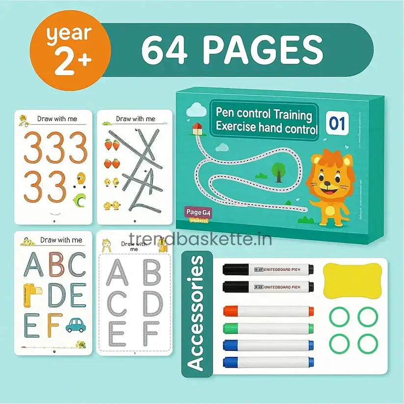 Scribble Smart Reusable Workbook - Hopscotch Kids