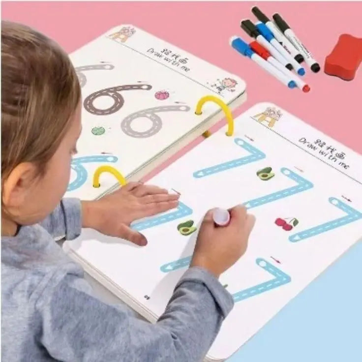 Scribble Smart Reusable Workbook - Hopscotch Kids