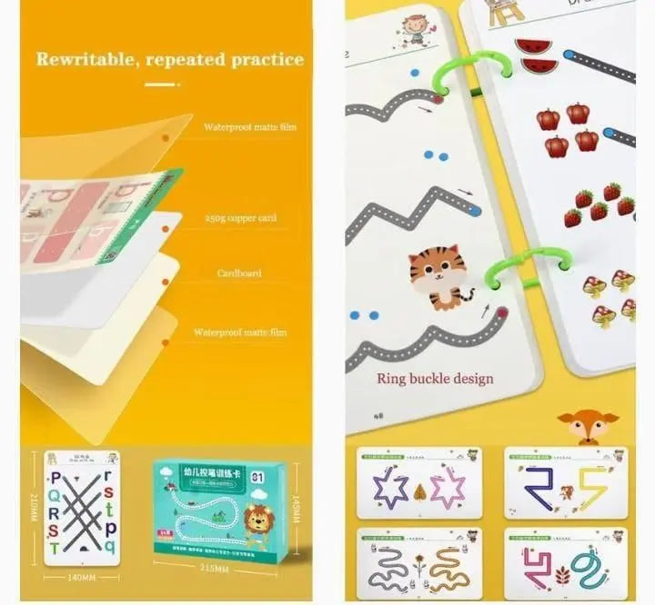 Scribble Smart Reusable Workbook - Hopscotch Kids