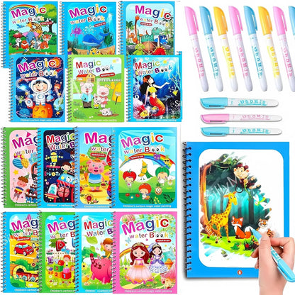 Hopscotch Kids™ Reusable Magic Coloring Water Book - Hopscotch Kids